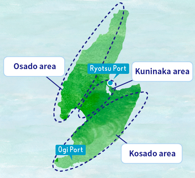 Sado Area Map