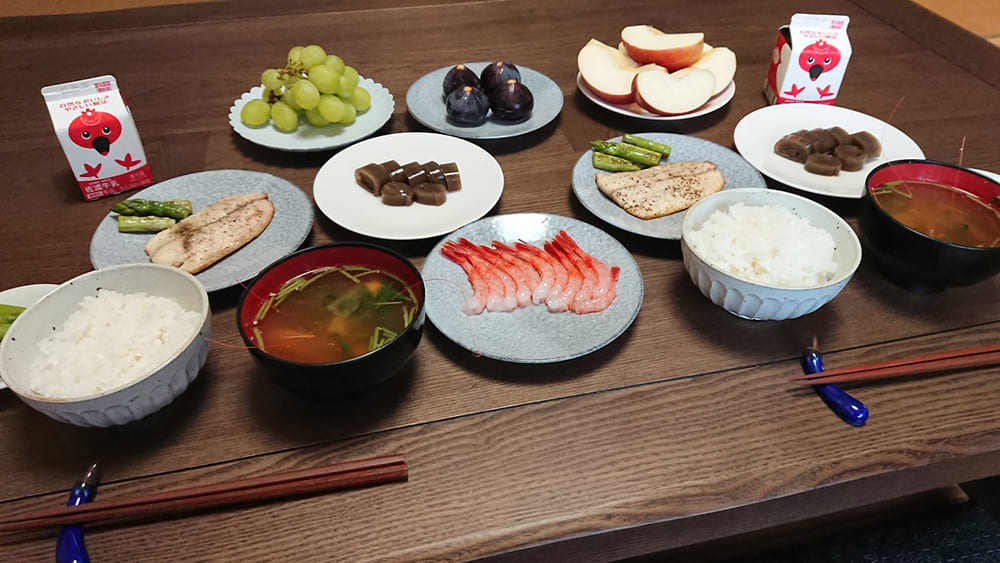 豪華な朝食
